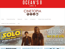 Tablet Screenshot of cinetopiatheaters.com